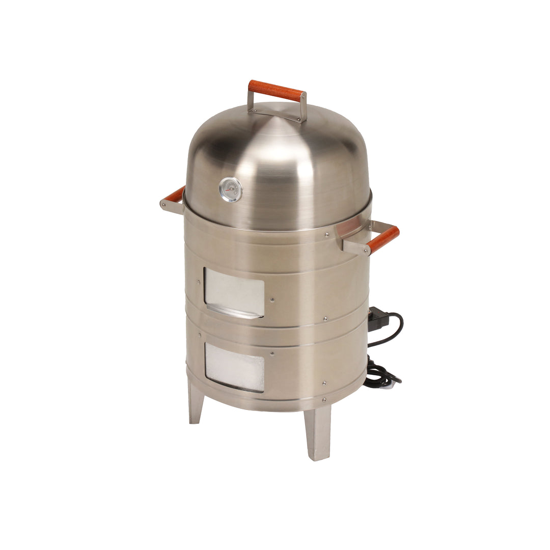 Stainless Steel Electric Water Smoker Americana Grills stainless-steel-electric-water-smoker-americana-grills
