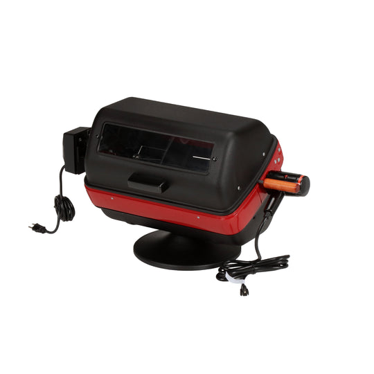 3-Zone Electric Tabletop Grill with Window & Rotisserie