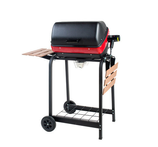 3-Zone Cart Electric Grill with Side Tables