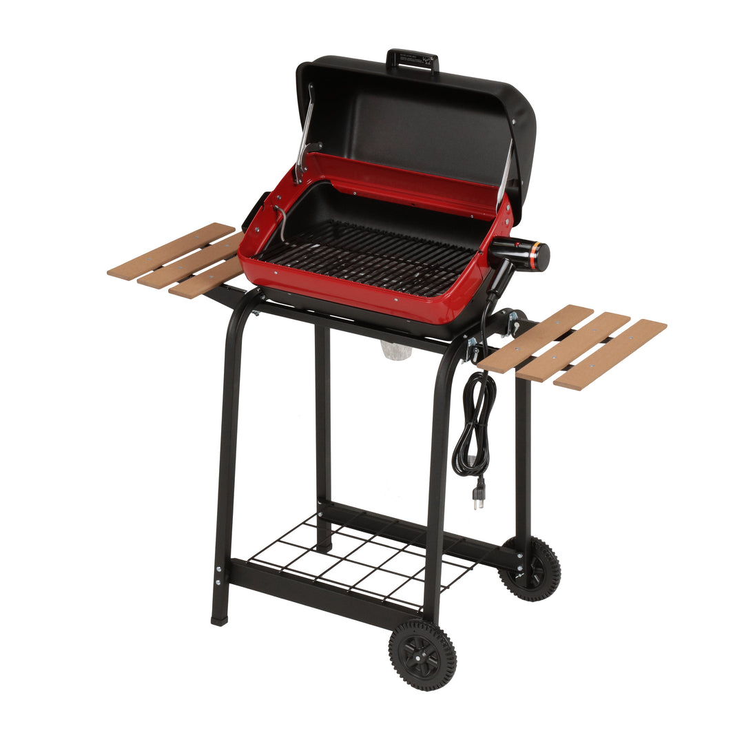 3-Zone Cart Electric Grill with Side Tables